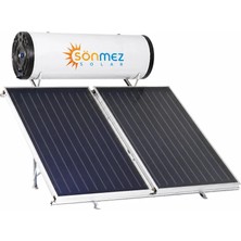 Sönmez Solar 200L Emayeli Prizmatik Çift Bakır Kollektörlü Güneş Enerjili Su Isıtma Sistemi (Kapalı Devre Basınçlı)