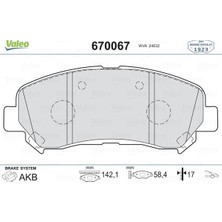 Valeo Depomix Ön Balata Qashqai 1.5 Dci-1.6-2.0-2.0 Dci 07 Xtrail 2.0-2.0 Dci-2.5 07 Koleos 2.0 Dci 08