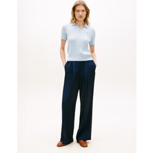 Tommy Hilfiger Vıscose Twıll Pull On Loose Str Kadın Mavi Pantolon - WW0WW48996