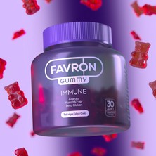 Favron Immune Aserola, Kara mürver, Beta Glukan, Vitaminler ve Çinko İçeren Çiğnenebilir Form