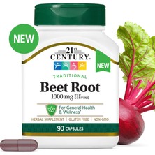 21st Century Beet Root 1000 Mg 90 Caps. Gluten Free - Non Gmo