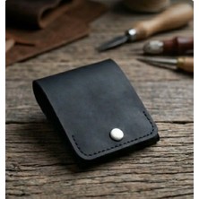 Parla Leather Nomad Hakiki Gerçek Deri Cüzdan Kartlık Erkek Kadın Taba