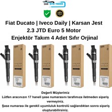 Iveco 504389548 Enjektör Takım | 2.3 Jtd Euro 5 | Fiat Ducato | Iveco Daily | Karsan Jest