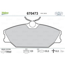 Valeo Depomix Ön Balata Mgn 99 Lgn 95/3.01 Scenic 99/8.03 Logan 99 Safrane 96/00