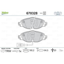Valeo Depomix Ön Balata Golf7-A3-Leon-Tiguan-Passat-Octia-Superb 12
