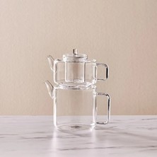 Elista Borosilikat Cam Çaydalık Takımı 1,8+1,1 Litre