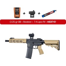 Evolution Recon S-Pack 10\'\' Carbontech Siyah-Tan Airsoft Tüfeği + 7.4V Lipo Pil