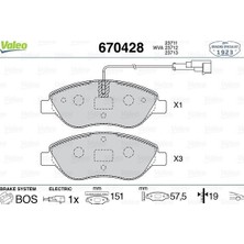 Valeo Depomix Ön Balata Egea Ym-Stilo 2.4 20V 01 1.9 Jtd-Multiwagon 1.9jtd 04 Bro 1.9d Multijet 07