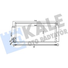 Kale Depomix Klima Kondenseri Grande Punto-Bro Ii-Corsa D-Linea 1.3mtj-1.7cdti Al/al 645X298X16
