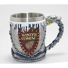 Game Of Thrones Tasarımlı 3D Çelik Kupa Bardak ALK4369