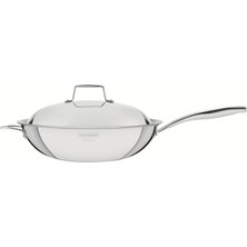 Tramontina Grano Steel Çelik  Wok Tava Kapaklı 32CM
