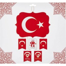 Net Market 23 Nisan Ulusal Egemenlik ve Çocuk Bayramı Türk Bayrağı Flama Duvar Süslemesi