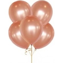 Net Market Metalik Balon Rose Gold Bronz 100 ’lü Paket