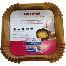 Net Market Airfryer Pişirme Kağıdı 16X16 Kare cm (25 Ad) Xl Model