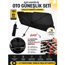 Ufak Tefek Şeyler Ora Ora Good Cat Athena (105KW) Elektrıklıaraca Uygun Oto Ön Cam Güneşliği Detay Temizlik Fırça Seti Hediyeli