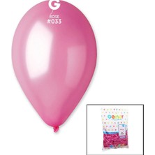 Net Market Metalik Pembe Balon 100'LÜ Doğum Günü Iç Mekan