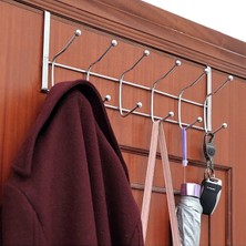 Askıcı 2 Adet Kapı Arkası Metal Pantalon Gömlek Havlu Bornoz Askısı