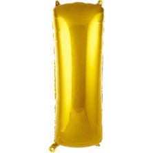 Net Market 40 Inç 100 cm Altın Rengi Folyo Harf Balon I Harfi