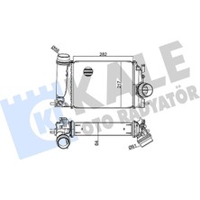 Kale Depomix Turbo Radyatörü Intercooler Mgn Iv-Kadjar-Talisman-Scenic-Qashqai 1.5dci- Xtrail 1.6 64X217.9X282