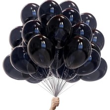 Net Market Metalik Balon Siyah 100 Adet
