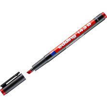 Düzey Edding E-143 B Ohp Marker Permanent Asetat Kalem Kesik Uçlu Kırmızı - B