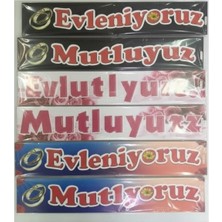 Net Market Plakalık Evleniyoruz-Mutluyuz 20'li Paket Düğün Arabası Plakalık