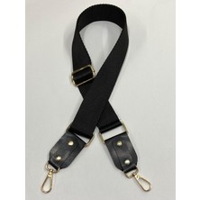 Karan Tuhafiye Derili Palaska Askı / Polyester Palaska Askı / Palaska Sap / Polyester Çanta Sapı / Gold Detaylı
