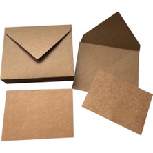 Net Market Kraft Renk Mini Zarf 7X10 cm 100 Adet  100 Adet Kart