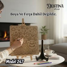 Destina Ahşap Mandala Boyama Seti-Ekonomik Seri- Eko MODEL247