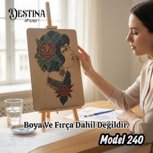 Destina Ahşap Mandala Boyama Seti- Ekonomik Seri- Eko MODEL240