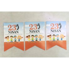Net Market 23 Nisan Banner Duvar Süsü | Ulusal Egemenlik ve Çocuk Bayramı Süsleme | Okul Sınıf Dekoru Renkli