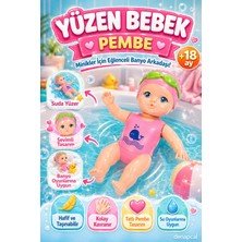Denapcal Yüzen Bebek Oyuncak Banyo ve Havuz Için Bebek Figürlü Su Oyuncağı 18 Ay+