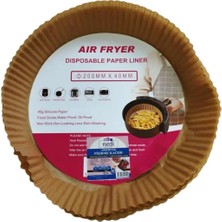 Net Market Airfryer Pişirme Kağıdı 20X20 Kare cm (25 Ad) Xxl Model