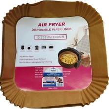 Net Market Airfryer Pişirme Kağıdı 20X20 Kare cm (25 Ad) Xxl Model