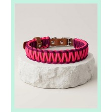 Elar Aksesuar El Yapımı Paracord ve Deri Köpek Boyun Tasması – DKT15