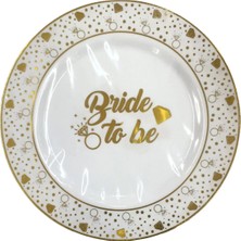Net Market Tabak Plastik Lüx Bride To Be 26 cm 6'lı Paket Nişan