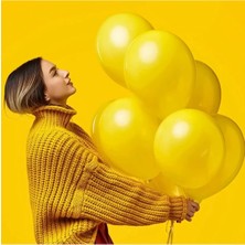 Net Market Metalik Sarı Balon 100'LÜ