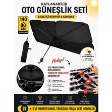 Ufak Tefek Şeyler Volvo S60 B5 Awd Plus Dark 2.0 250 Geartronıcaraca Uygun Oto Ön Cam Güneşliği Detay Temizlik Fırça Seti Hediyeli