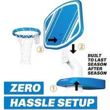 Bliss Store Splash Hoop Yüzme Havuzu Basketbol Oyunu, Poolside Su Basketbol Çemberi Dahil, 2 Top ve Pompa