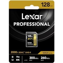 Bliss Store 128GB Professional 2000X Sdhc Uhs-Iı Cards, Up To 300MB/S Read 260MB/S Write C10 V90 U3