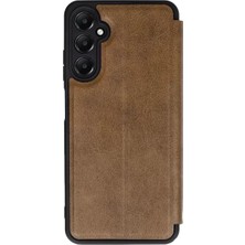 Akmanora Newface Samsung Galaxy A56 Kılıf Flip Cover - Taba