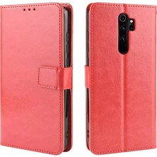 Akmanora Newface Xiaomi Redmi Note 8 Pro Kılıf Trend S Plus Kapaklı Kılıf - Kırmızı