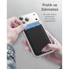 Bliss Store Için ile Uyumlu Cüzdan Manyetik Kartlık Yenilenmiş V2 Güçlü Mıktanıs ile Süper Yapışma ve Sağlam Tutuş (Siyah, Modern)