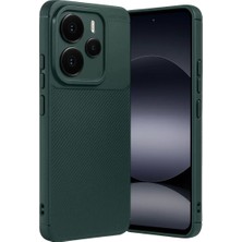 Akmanora Newface Xiaomi Note 14 5g Auto Focus Karbon Kapak - Koyu Yeşil
