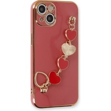 Akmanora Newface Apple iPhone 14 Plus Kılıf Esila Silikon - Kırmızı