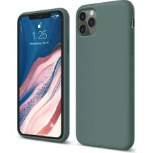 Akmanora Newface Apple iPhone 11 Pro Kılıf First Silikon - Koyu Yeşil