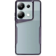 Akmanora Newface Xiaomi Redmi Note 13 Pro 4g Kılıf Boyi Silikon Kapak - Derin Mor
