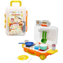 Little Chef Çekçekli Bavul Mutfak Seti 24 Parça