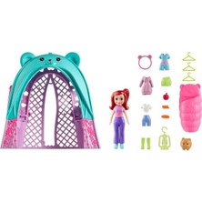 Polly Pocket 4+ Yaş Ayıcık Temalı Kamp Çadırı Oyun Seti JCC31 Kız Çocuklar İçin Eğlenceli