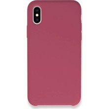 Akmanora Newface Apple iPhone Xs Max Kılıf Lansman Legant Silikon - Fuşya